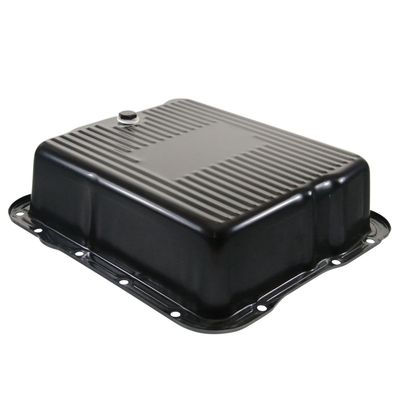 Transmission Pan GM Turbo 700R4/4L60/4L60E 3-1/2" Deep Black + Drain Plug