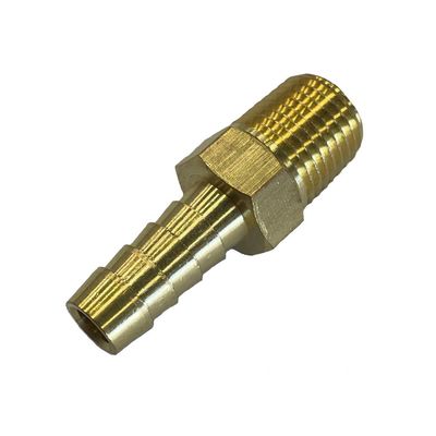 Brass Male Tail Fitting 5/16" (7.9mm) Hose Tube End to 1/8" (9.7mm) BSP Thread
