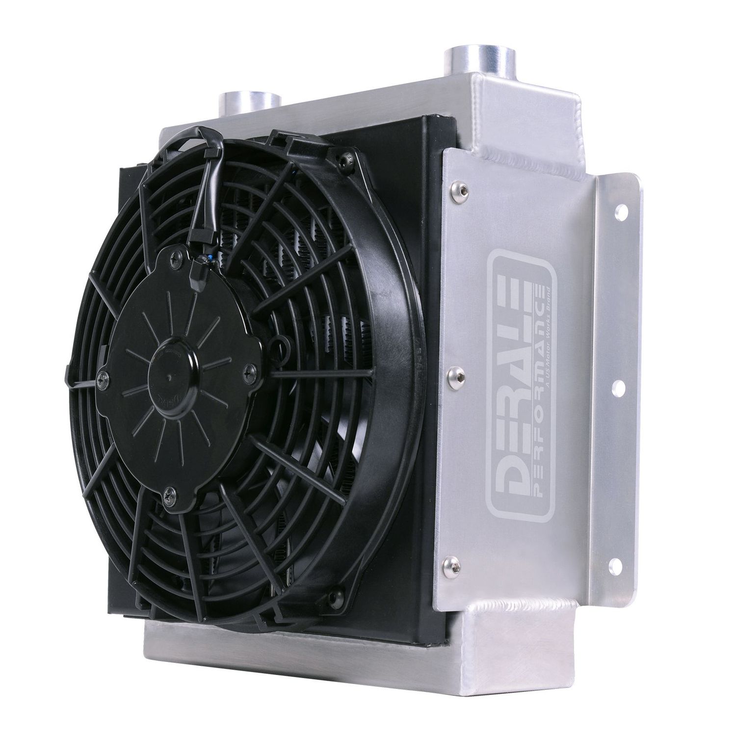 Fluid Cooler 18 Row Hi-Flow Racing Remote with Low Profile Fan, 7/8-14 UNF O-ring Fluid Cooler 18 Row Hi-Flow Racing Remote with Low Profile Fan, 7/8-14 UNF O-ring