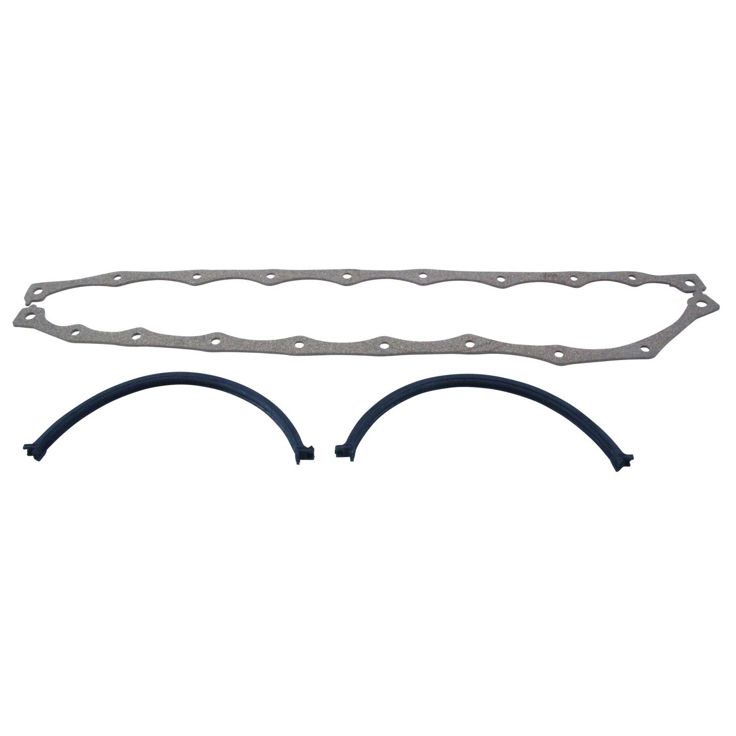 Oil Pan Gasket Set Ford Cleveland V8 302-351 (Fibre & Black Neoprene) Oil Pan Gasket Set Ford Cleveland V8 302-351 (Fibre & Black Neoprene)