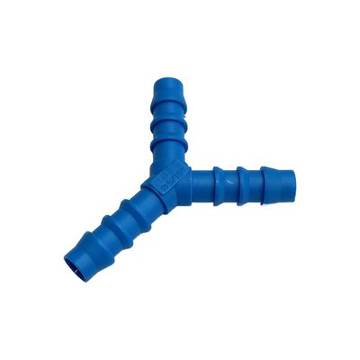 Nylon Plastic 3-Way Y Shape Tail Piece 5/16" (7.9mm) Barbed Hose Tube Ends
