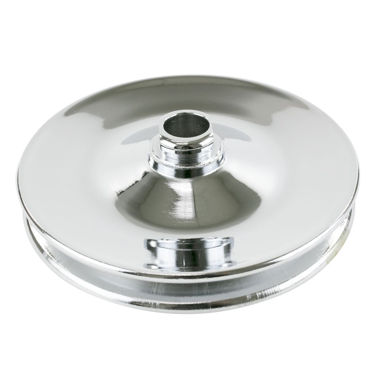 Pulley GM Power Steering Pump Single Groove Chrome Steel 3/4" Shaft