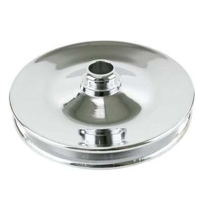 Pulley GM Power Steering Pump Single Groove Chrome Steel 3/4" Shaft