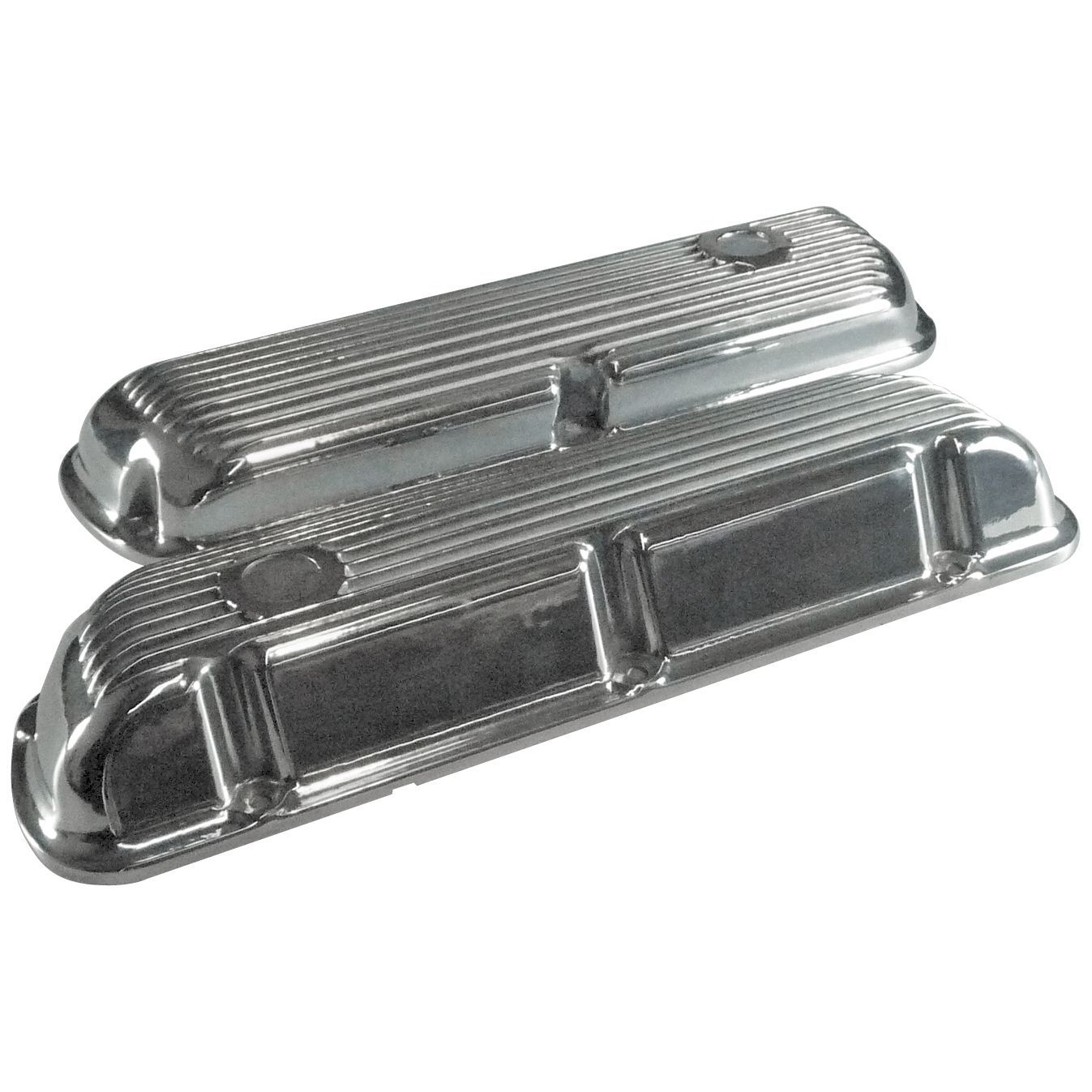 Valve Rocker Covers Alloy Ford Windsor V8 260-289-302-351 Finned Polished Baffled-pr