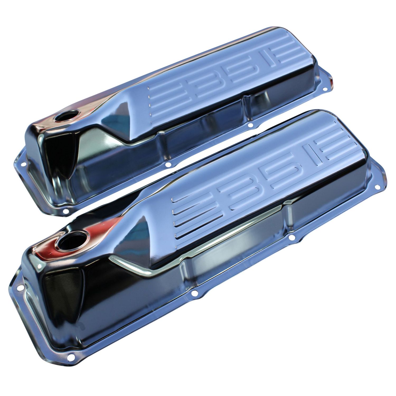 Valve Rocker Covers Chrome Ford V8 Cleveland 302-351-400 Motor Baffled-pair Valve Rocker Covers Chrome Ford V8 Cleveland 302-351-400 Motor Baffled-pair