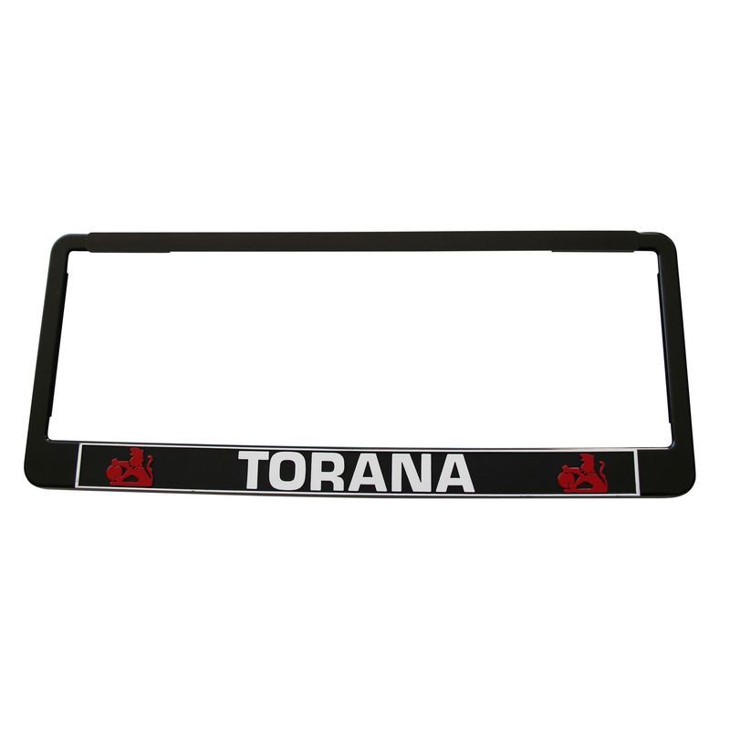 SINGLE Torana Polymer Number Plate Frame. Suits a 6 Digit Number Plate