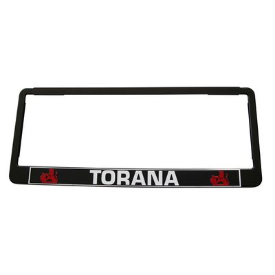 SINGLE Torana Polymer Number Plate Frame. Suits a 6 Digit Number Plate SINGLE Torana Polymer Number Plate Frame. Suits a 6 Digit Number Plate