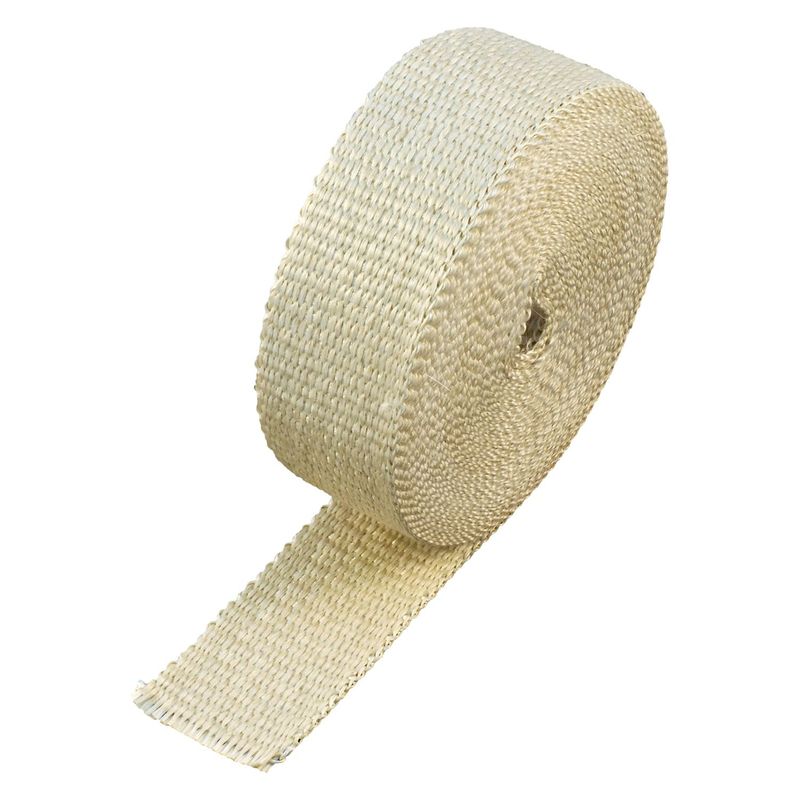Fawn Coloured Exhaust Wrap 50mm(2") Wide x 15mt(50ft) Roll 650'C Continuous