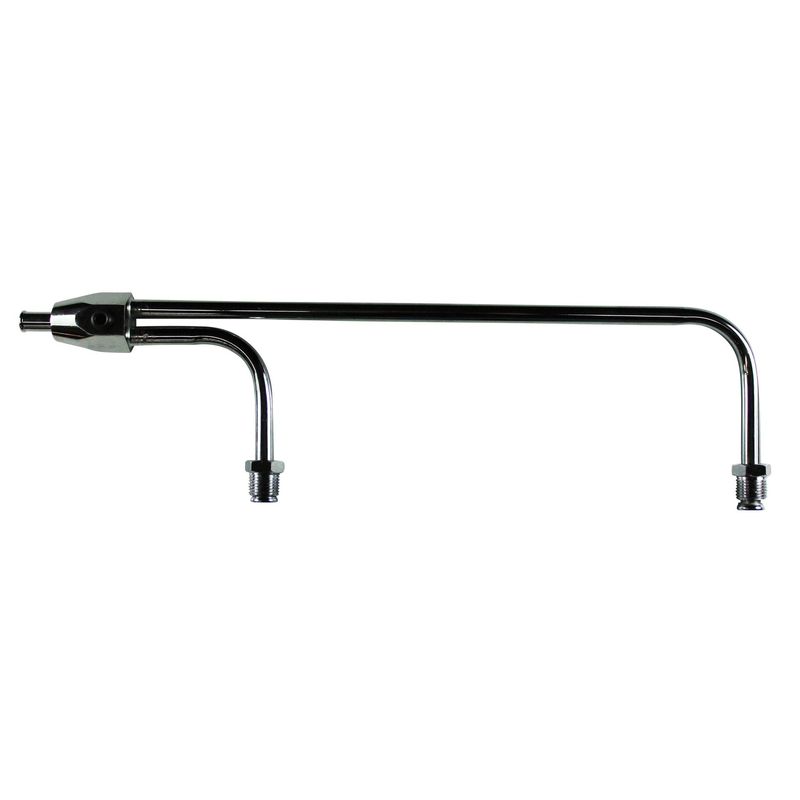 Fuel Rail Line Chrome Holley Double Pumper 9-5/16" Centres