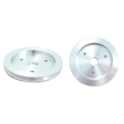 Pulley Crankshaft Single Groove Swp Polished Alloy Big Block Chevrolet 396-454