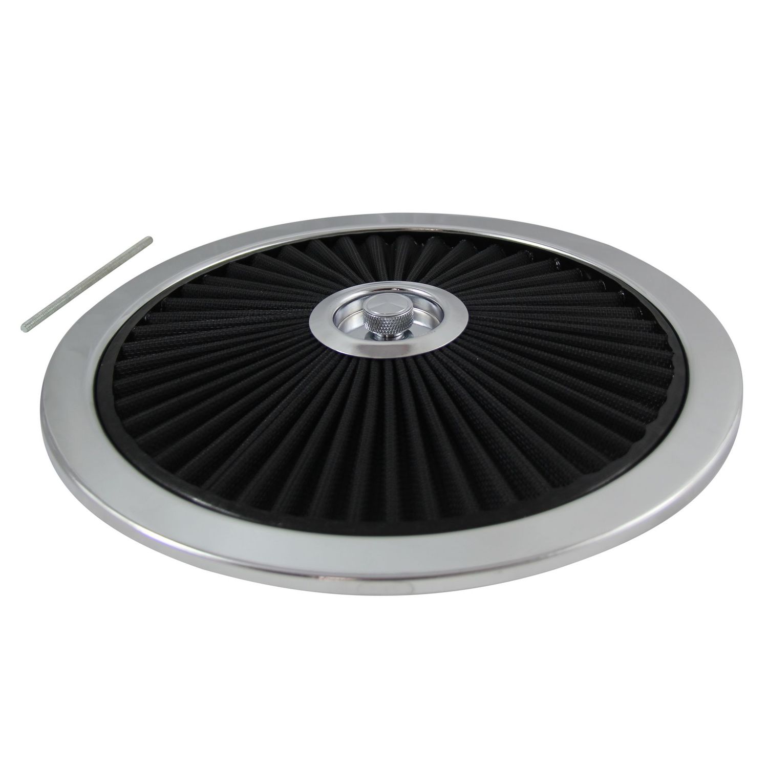 Extraflow Black Element Chrome Air Filter 14 Extraflow Black Element Chrome Air Filter 14" Top Cotton Pleated
