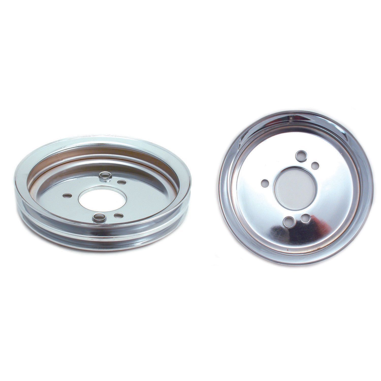 Pulley Crankshaft Double Groove Swp Chromed Steel Big Block Chevrolet 396-454