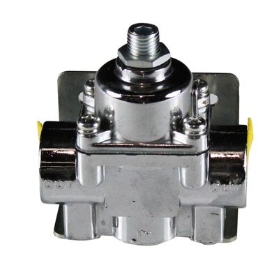 Fuel Pressure Regulator Chromed Aluminium 1-4 Psi 3/8" Npt Ports