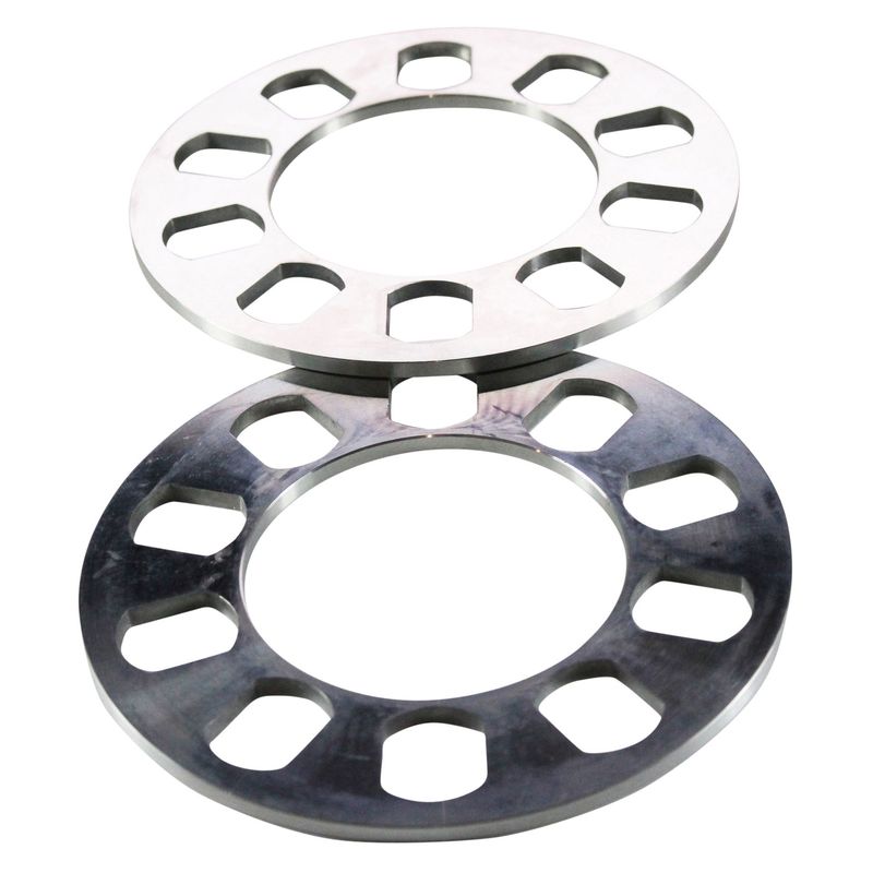 Wheel Spacer Billet Machined 5 Hole-Pair. 5mm thick, 163mm OD, 90mm ID