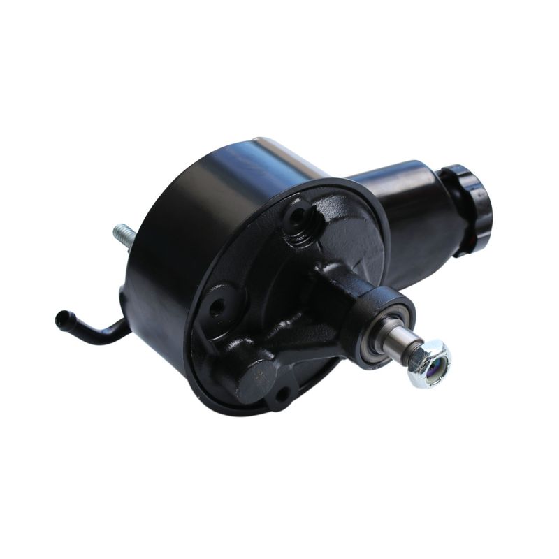 Power Steering Pump Black Early Chev Saginaw Teardrop 1/8 Power Steering Pump Black Early Chev Saginaw Teardrop 1/8" Shaft with Keyway
