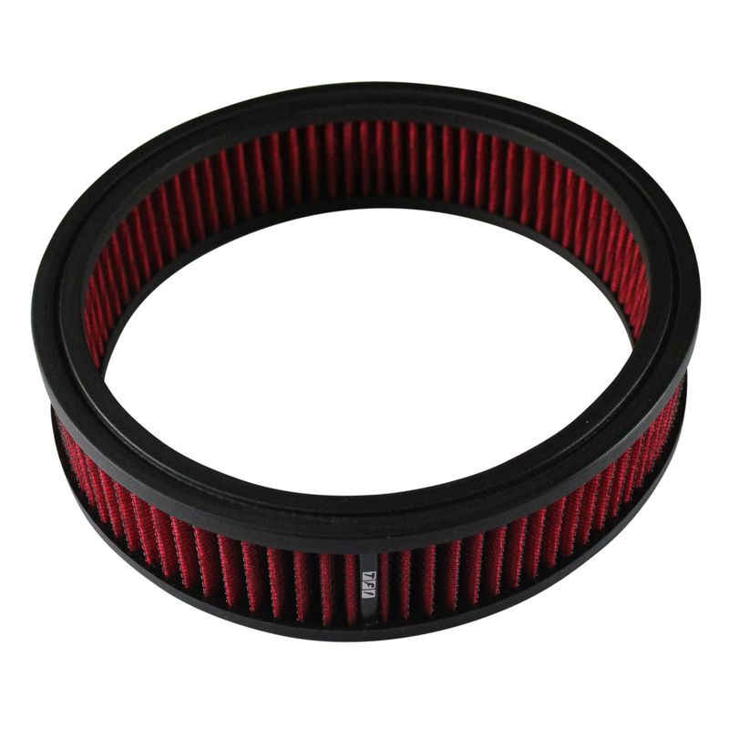 Air Cleaner Filter Element Red 9" Wide 2" Tall Round High Performance Cotton