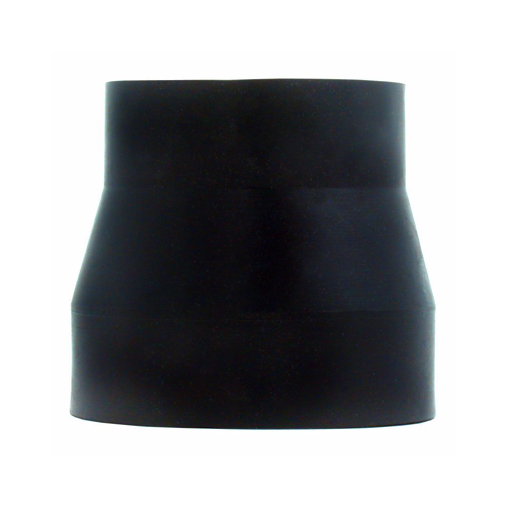 SINGLE Black Silicone Car Engine Hose Pipe Reducer 3 inch to 2.5 inch