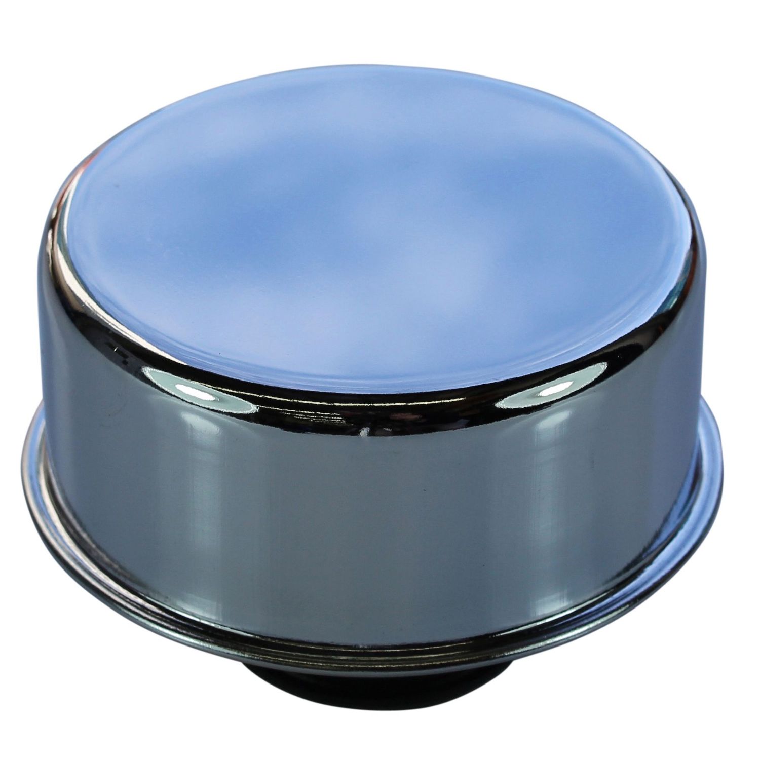 Valve Rocker Cover Breather Cap Push In 1 Valve Rocker Cover Breather Cap Push In 1"(25mm) Neck Chromed Steel+Grommet