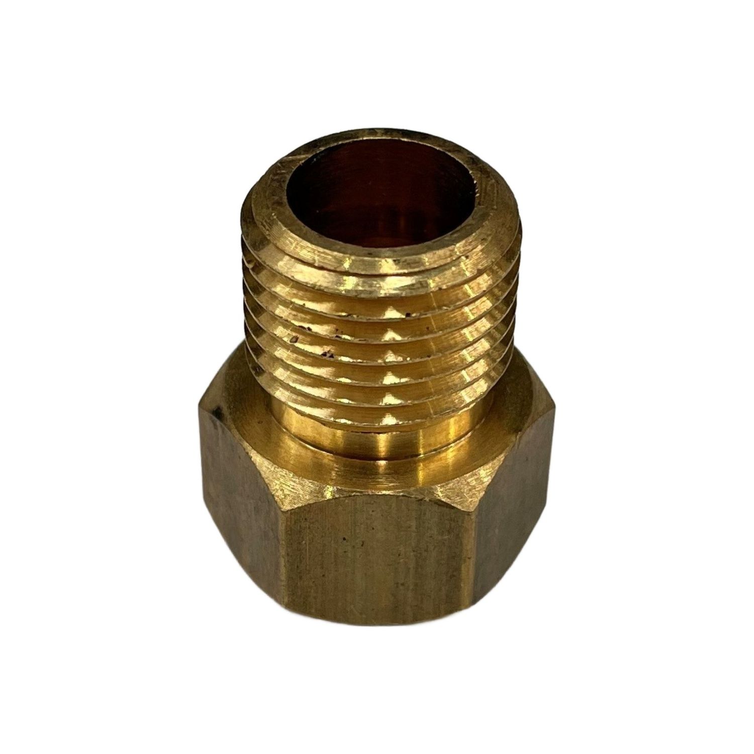 Brass Temp Bush Reducer 5/8" (15.8mm) Female UNF Thread to M16-1.5 Male Thread