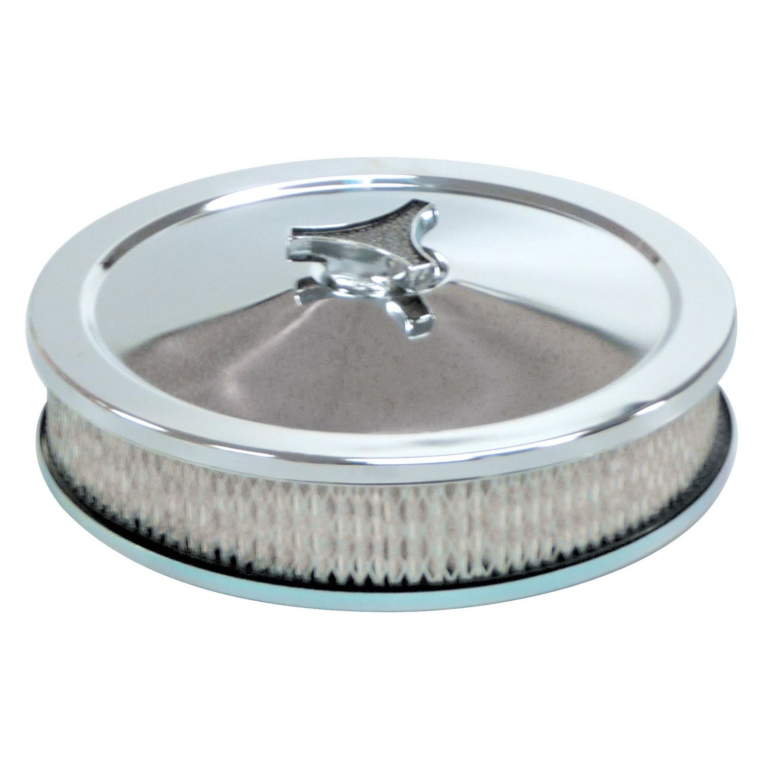 Chrome Air Cleaner 9 Chrome Air Cleaner 9" Wide x 2" Tall Holley Edelbrock Quadrajet Carburettor