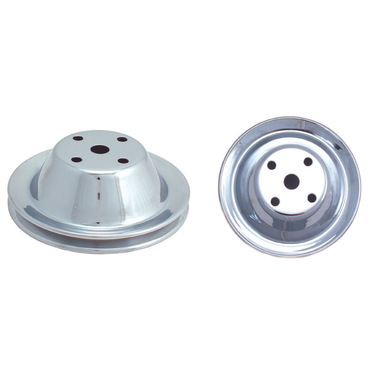 Pulley Water Pump Single Groove Lwp Chromed Steel Small Block Chevrolet 265-400 Pulley Water Pump Single Groove Lwp Chromed Steel Small Block Chevrolet 265-400