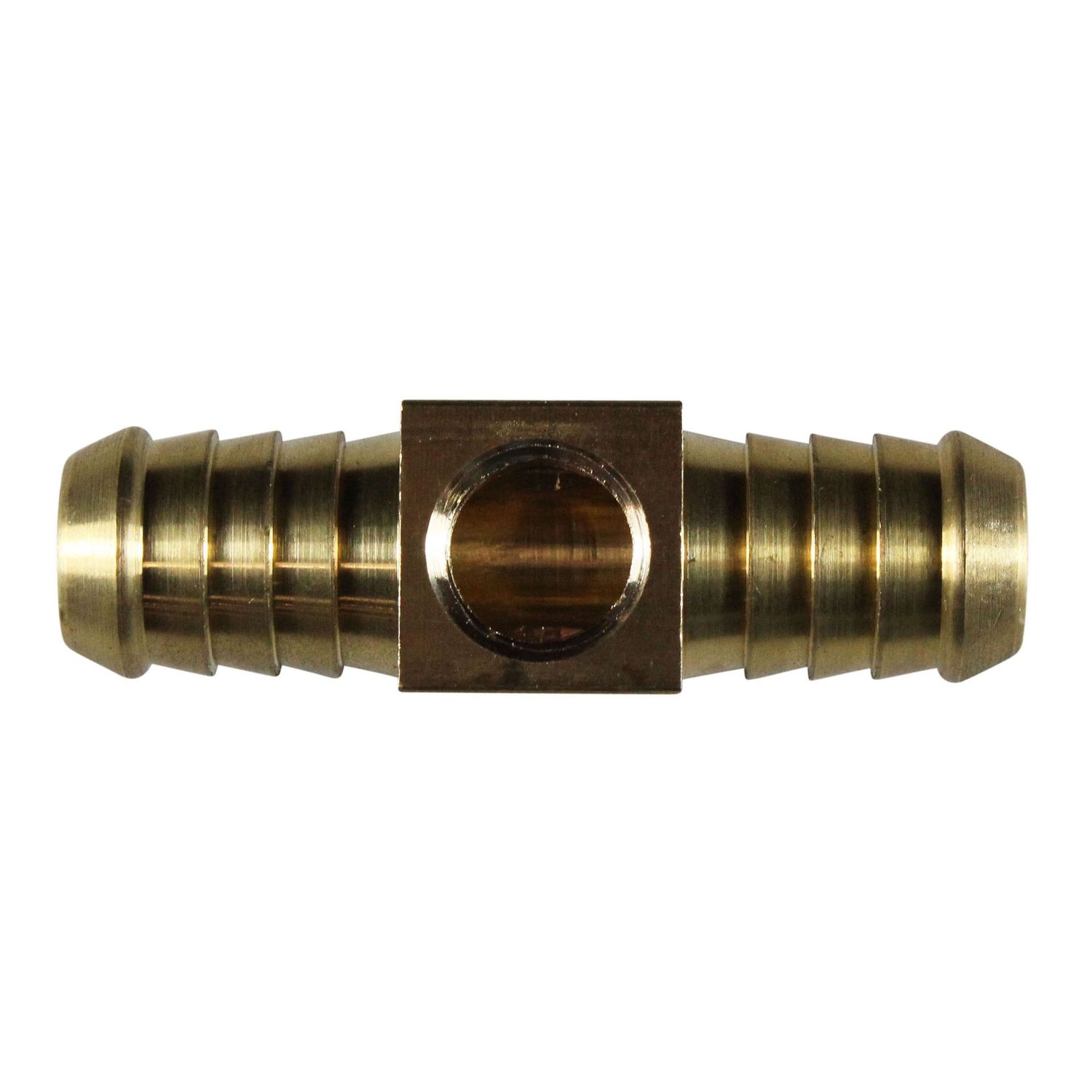 Brass Branch Hose Tee 5/8" (15.9mm) Hose Tube to 1/8" (8.4mm) Female NPT Thread