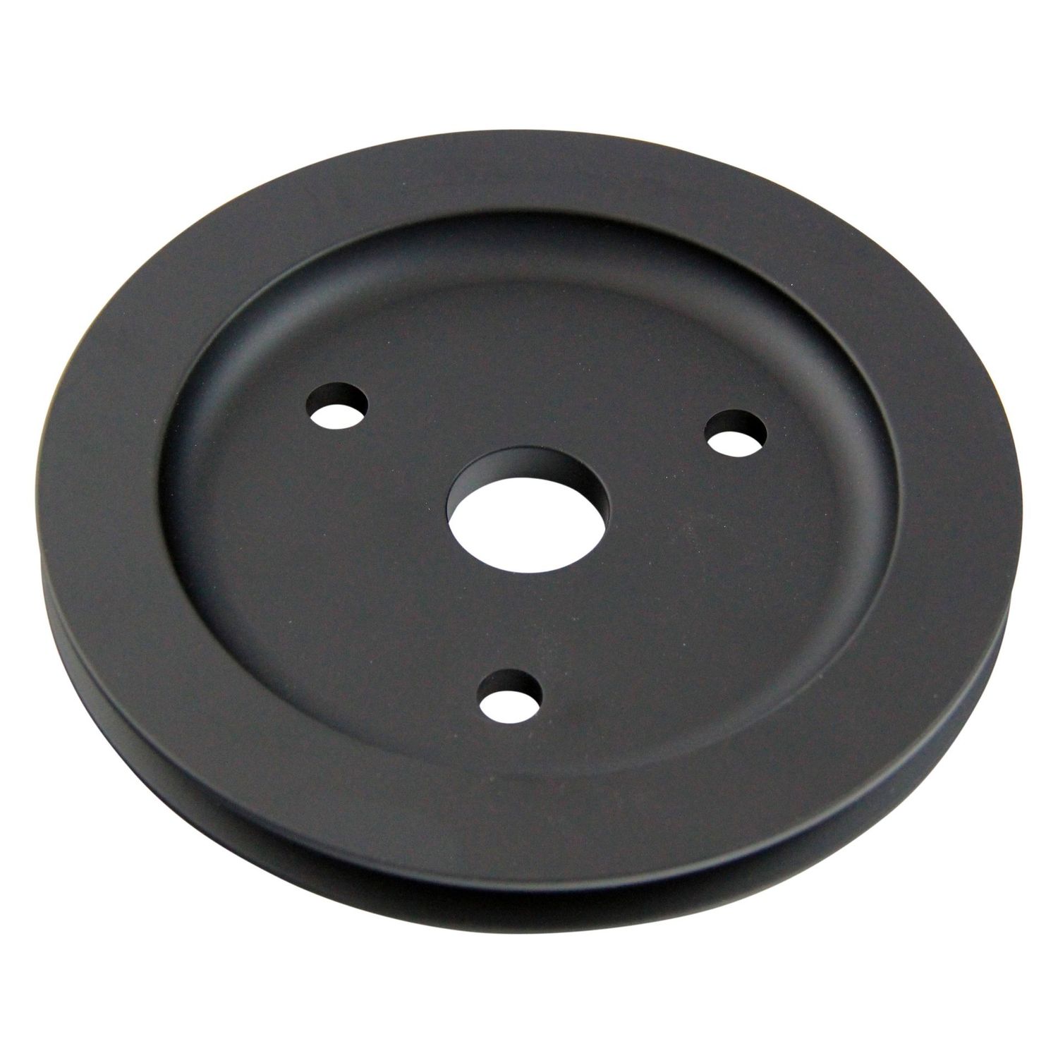 Pulley Crankshaft Single Groove Swp Black Alloy Small Block Chevrolet 265-400 Pulley Crankshaft Single Groove Swp Black Alloy Small Block Chevrolet 265-400