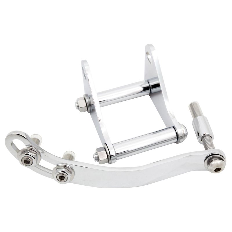 Power Steering Pump Bracket Kit Chrome Steel Chevrolet Small Block Lwp + Swp Power Steering Pump Bracket Kit Chrome Steel Chevrolet Small Block Lwp + Swp