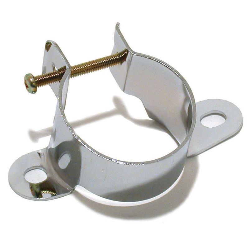 Coil Bracket Chrome Steel Vertical Stand Up Oem Style with hardware