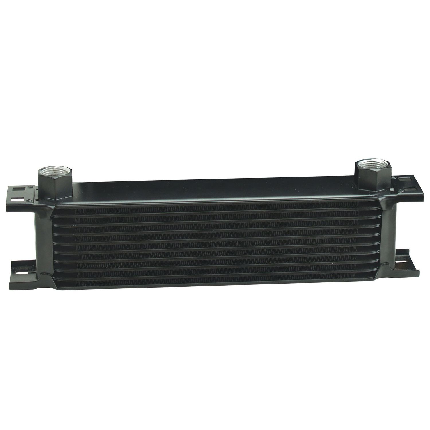 Stack Plate Engine/Transmission Oil Cooler 10 Row Core-10AN Inlet Derale 51078 Stack Plate Engine/Transmission Oil Cooler 10 Row Core-10AN Inlet Derale 51078