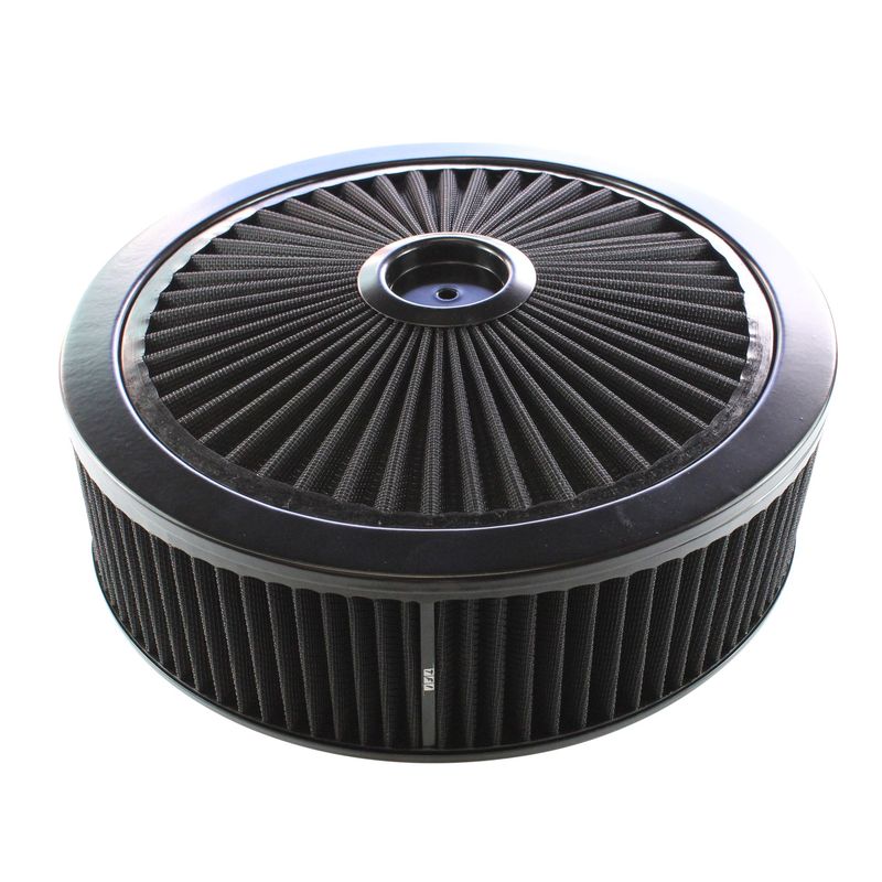 Extraflow All Black Air Filter/Air Cleaner 14 Extraflow All Black Air Filter/Air Cleaner 14" x 4" Holley or Holden Quadrajet Base
