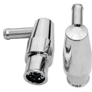 Polished Billet Aluminium PCV valve with 3/4" neck
