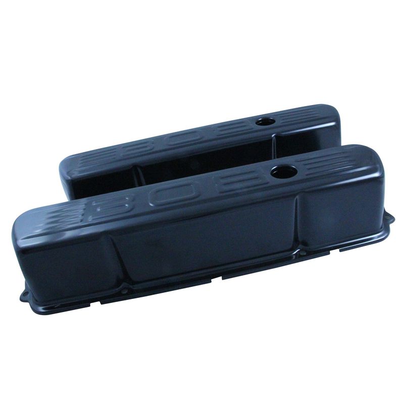 Valve Rocker Covers Black Holden V8 253-308 Red Blue + Black Motor 308 Logo Baffled-pair