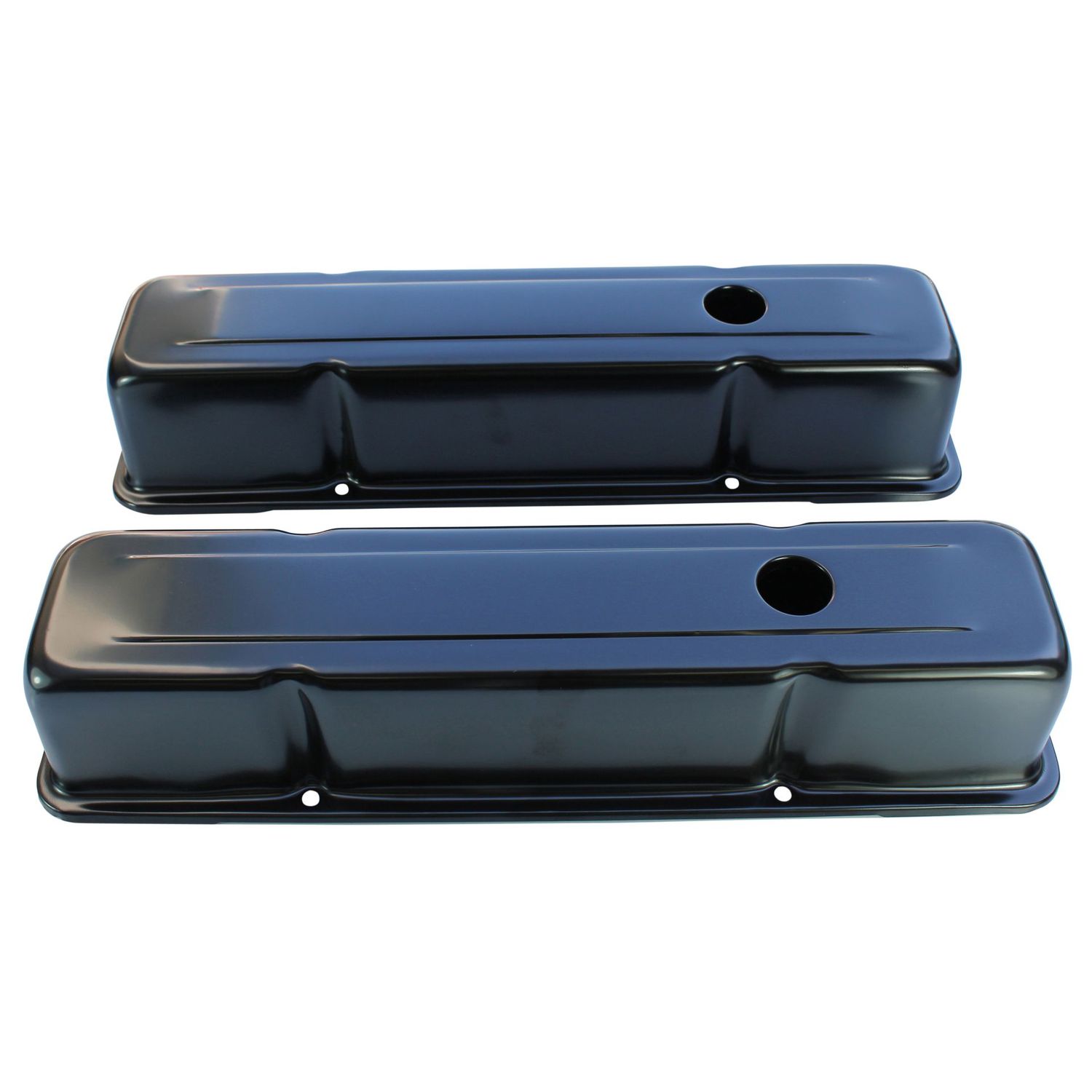 Valve Rocker Covers Black Chevrolet Small Block 283-400 Tall Baffled-pr Valve Rocker Covers Black Chevrolet Small Block 283-400 Tall Baffled-pr