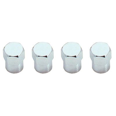 Chrome Hex Tyre Valve Stem Caps Set of 4 Universal Chrome Hex Tyre Valve Stem Caps Set of 4 Universal