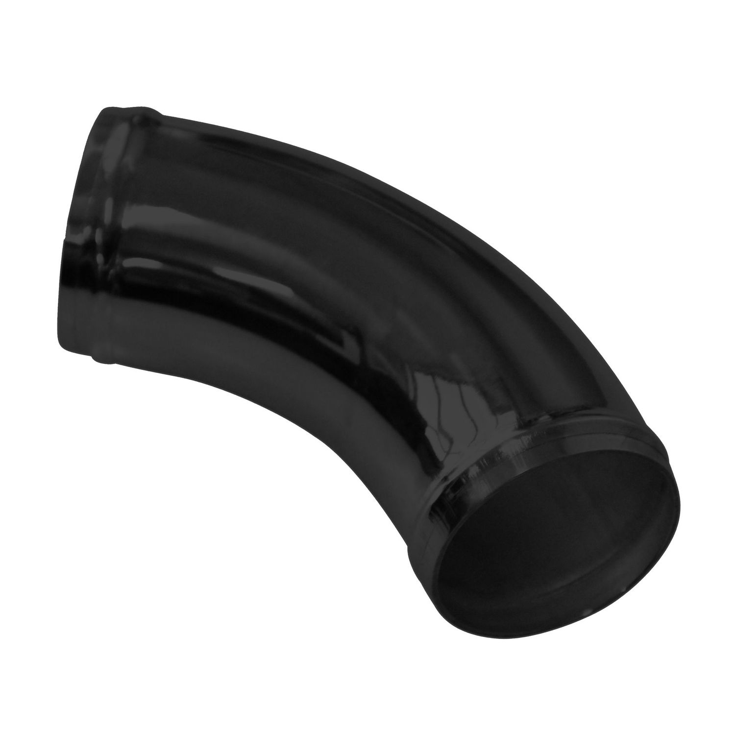 Intake Pipe Intercooler 3" (76mm) OD 60 Degree Black Alloy Pipe 7" (180mm)