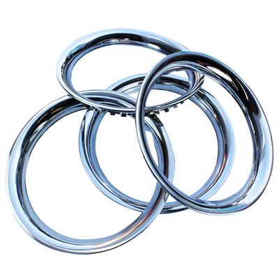 Chrome Wheel Trim Rings Beauty (Band) 14 Chrome Wheel Trim Rings Beauty (Band) 14" set 4. Steel Chrome Finish Band Ring