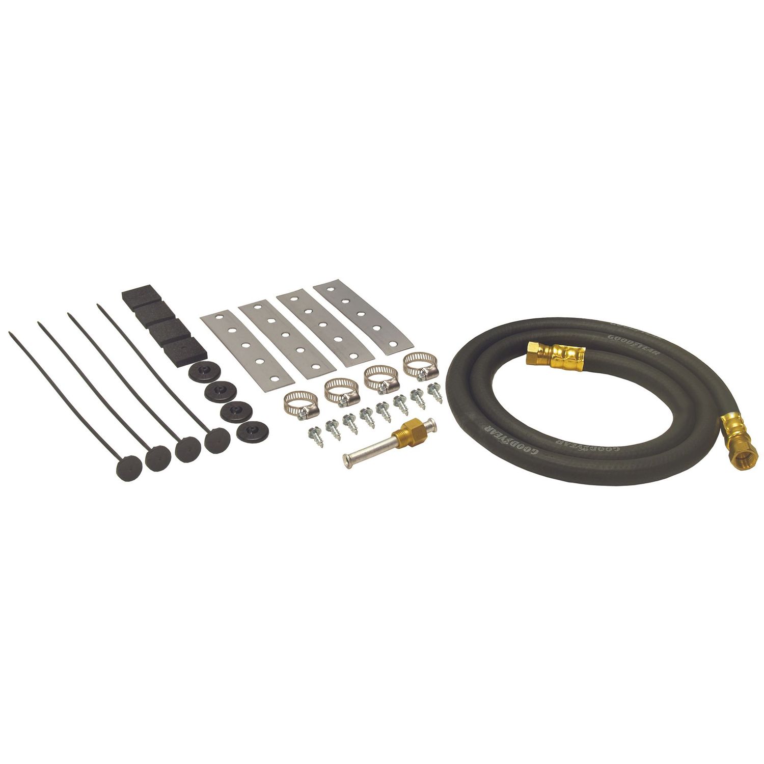 Derale Deluxe Transmission Installation Cooler Mount Kit -6AN Fittings 13065