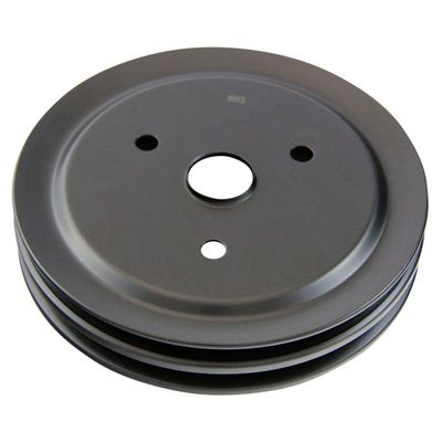 Pulley Crankshaft Double Groove Swp Black Steel Small Block Chevrolet 265-400