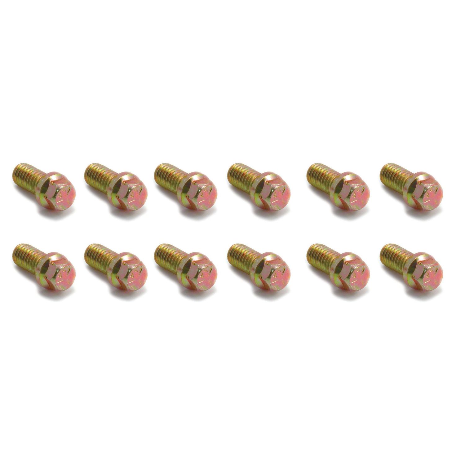 Extractor/Header Bolts 3/8"-16 x 3/4" Long set of 12 Gold Finish