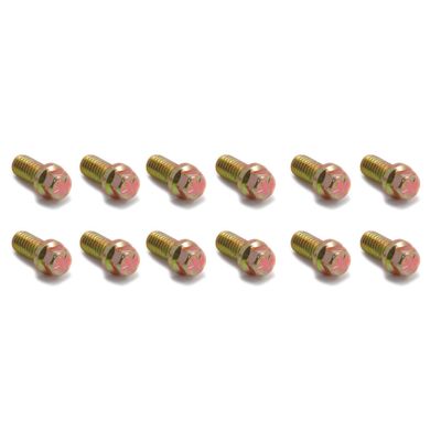 Extractor/Header Bolts 3/8"-16 x 3/4" Long set of 12 Gold Finish