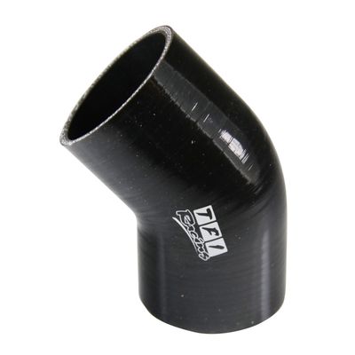 Silicone Hose Black 45 Deg Elbow 63mm (2.5 Silicone Hose Black 45 Deg Elbow 63mm (2.5") ID, 50mm Leg Length