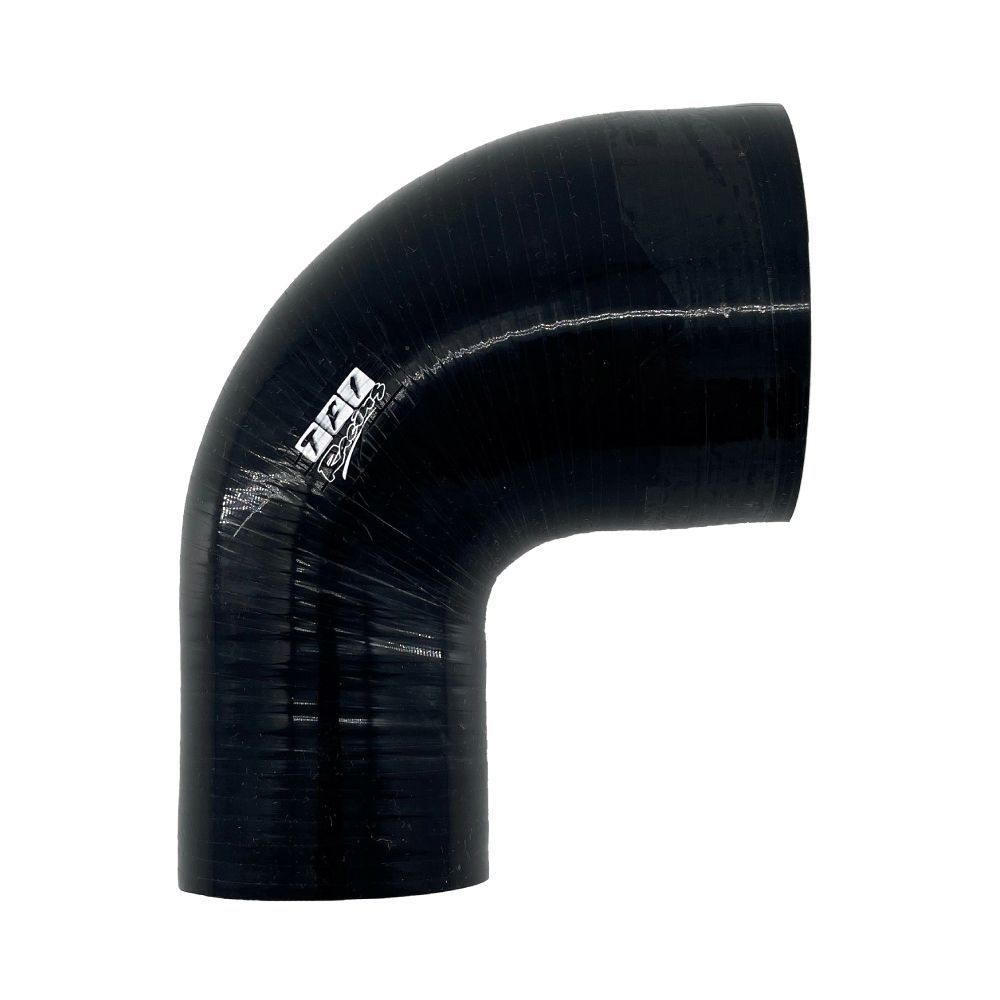 Silicone Hose Black 90 Deg Reducing Elbow 76 to 51mm (3 Silicone Hose Black 90 Deg Reducing Elbow 76 to 51mm (3" to 2") ID, 50mm Leg Length