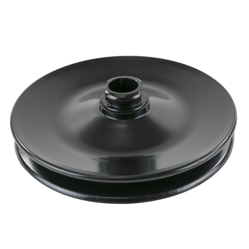 Pulley GM/Ford Power Steering Pump Single Groove Black Steel 3/4" Shaft