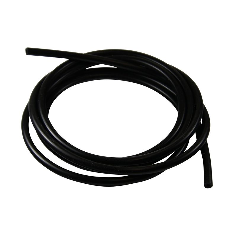 Silicone Hose Black Vacuum 4mm ID, 3M Length