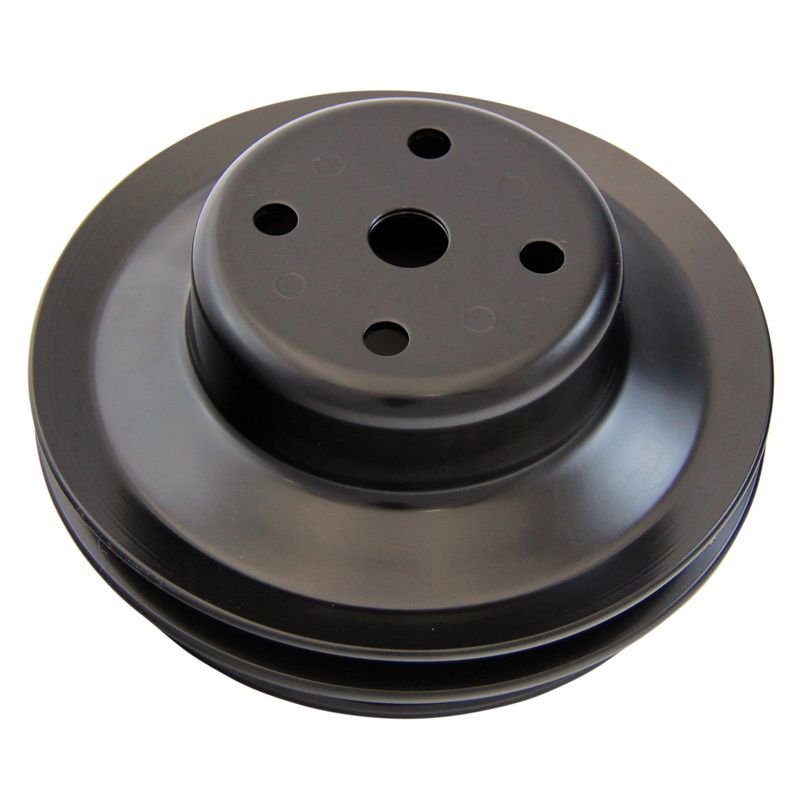 Pulley Water Pump Double Groove Lwp Black Steel Big Block Chevrolet 396-454