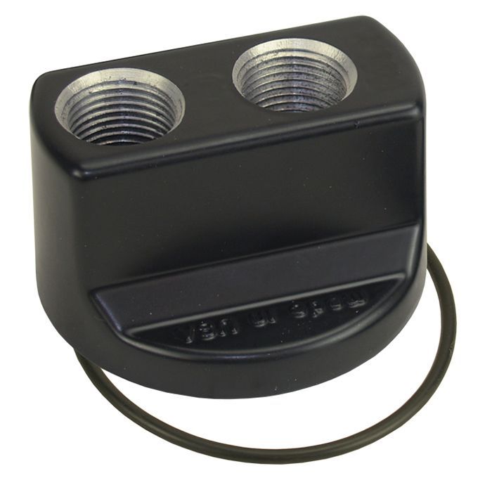 Premium Engine Spin On Adapter with -10AN O-ring Ports, 18x1.5mm Engine Thread