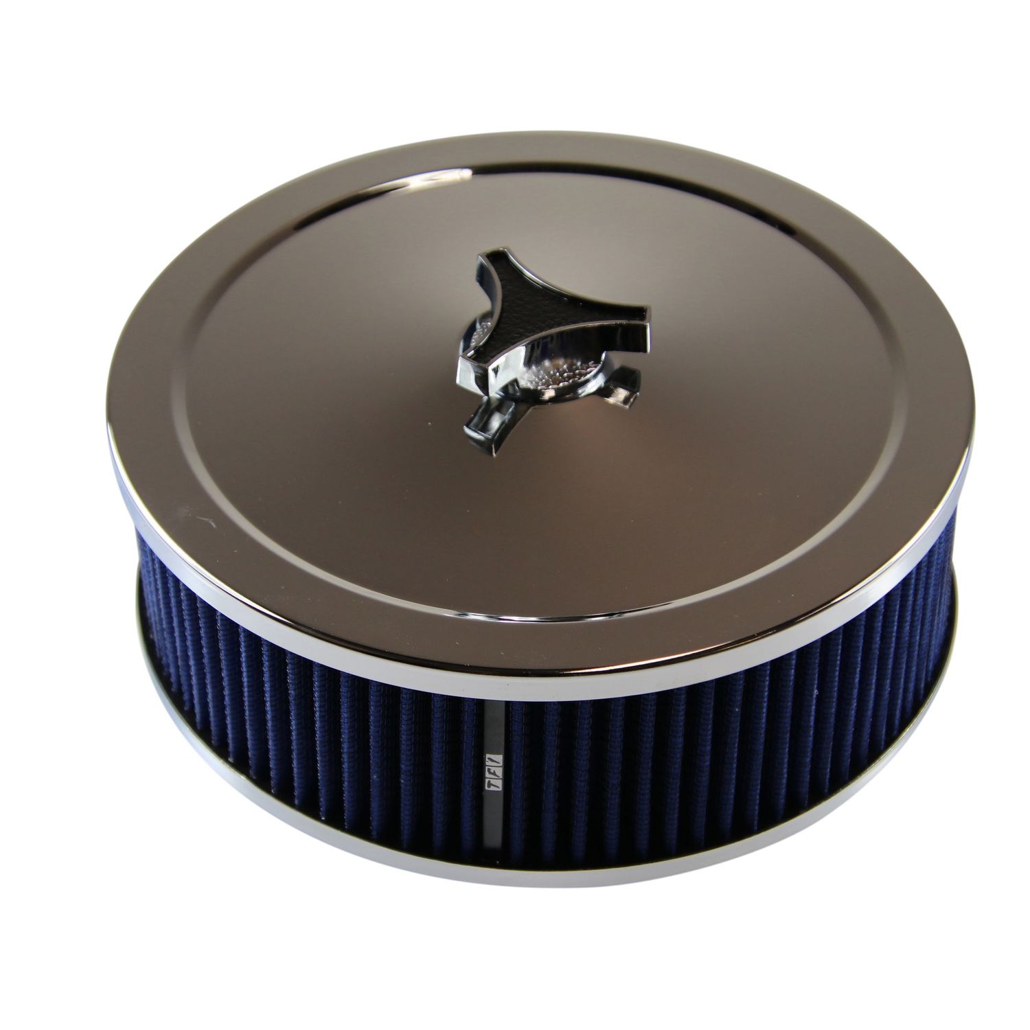 Chrome Air Cleaner 9 Chrome Air Cleaner 9" Wide x 3" Tall Suit 2-5/8" WW Stromberg Carb Blue Element