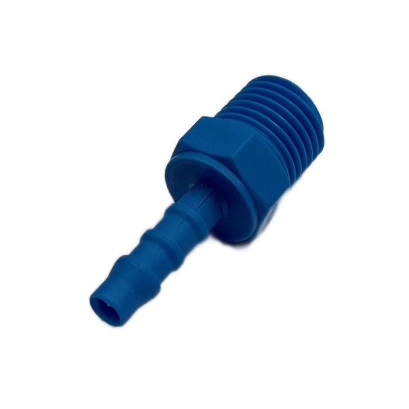 Nylon Plastic Male Tail Fitting 3/16" (4.8mm) Hose Tube End to 1/4" (13.2mm) Male BSP Thread