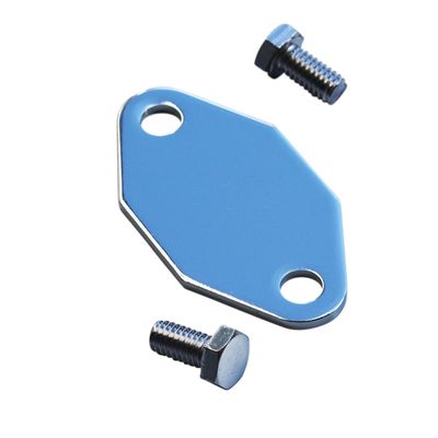 Holden 253-308 V8 Chrome Fuel Pump Block Off Plate with Bolts Holden 253-308 V8 Chrome Fuel Pump Block Off Plate with Bolts